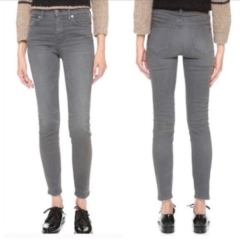 Madewell 9” High Riser Skinny Skinny Gray Jeans l 26